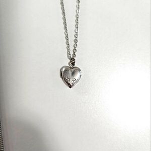 Small silver heart locket - Jewelry bundle 1 for $5, 2 for $8, 3 for $10